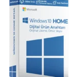 Windows 10 Home lisans anahtarı dijital teslimat