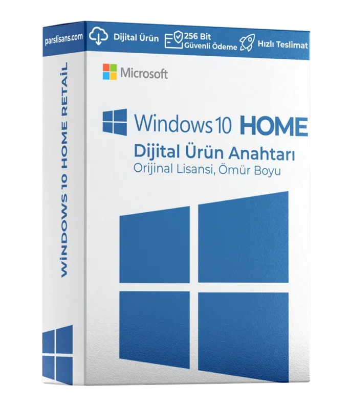 Windows 10 Home lisans anahtarı dijital teslimat