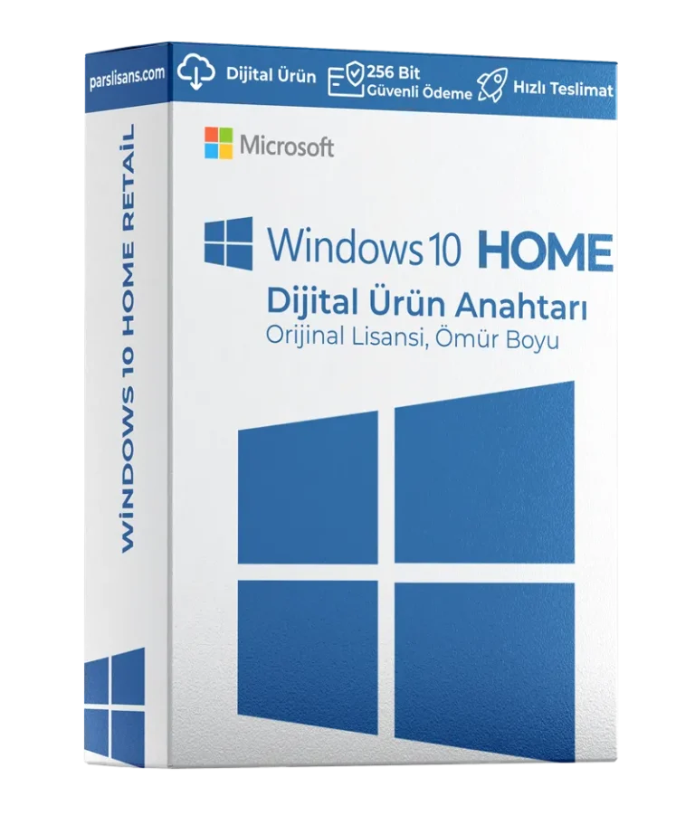 Windows 10 Home lisans anahtarı dijital teslimat
