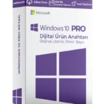 Windows 10 Pro lisans anahtarı dijital teslimat