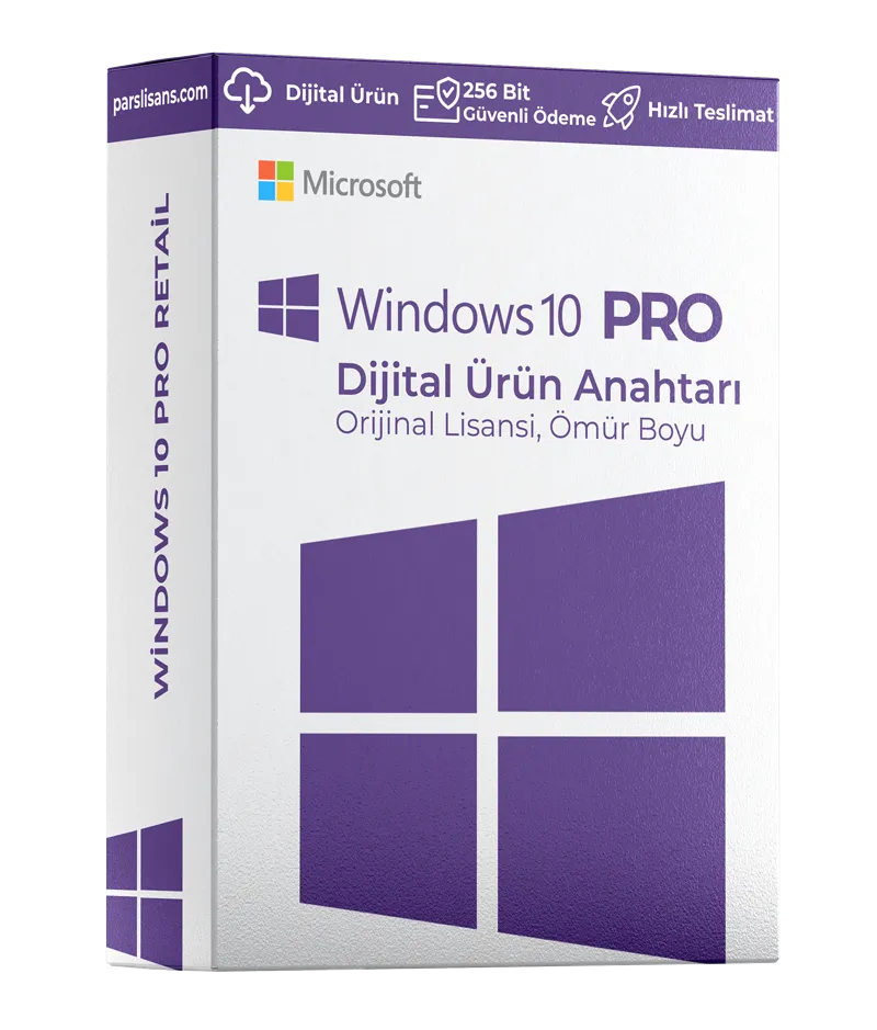 Windows 10 Pro Lisans Anahtarı Windows 10 Pro lisans anahtarı dijital teslimat